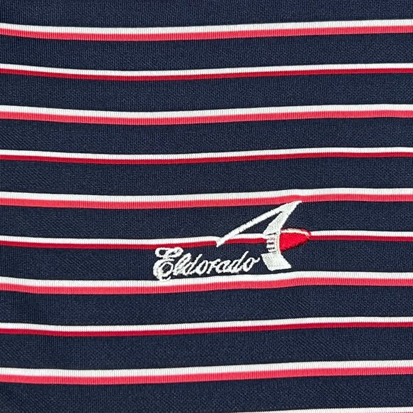 Adidas Climalite Mens XL Golf Polo Navy Red White Short Sleeve Collared 3 Button - Picture 3 of 10